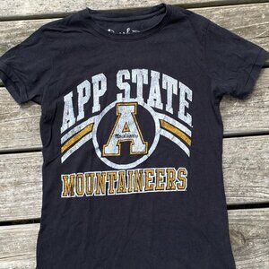 Pressbox Black and Gold App State Mountaineers Tee